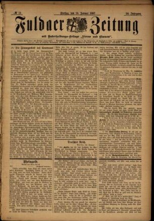 Ausgabe vom Freitag, den 15. Januar 1897.