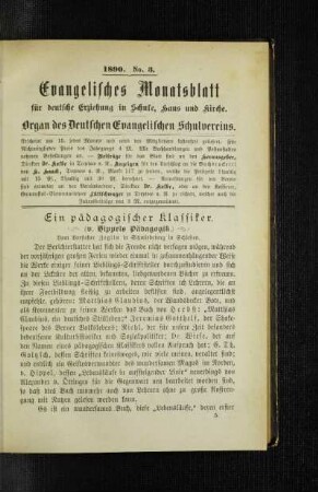 ¬Ein¬ pädagogischer Klassiker : (v. Hippels Pädagogik)