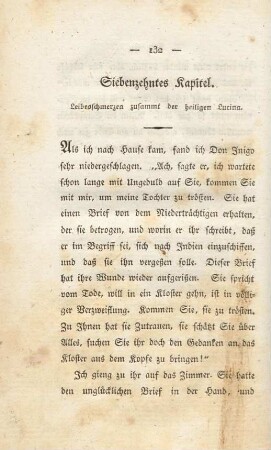 Siebenzehntes Kapitel. Leibesschmerzea zusammt der heiligen Lucina