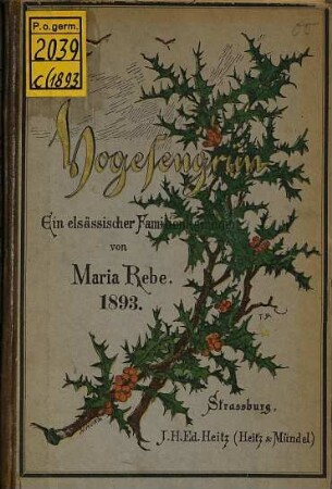 Vogesengrün : ein elsässischer Familienkalender, 1893