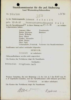 Schmidt, Johanna