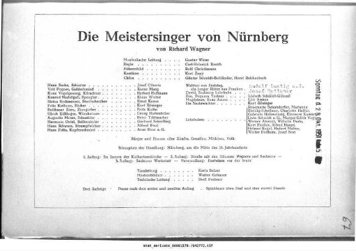Die Meistersinger von Nürnberg