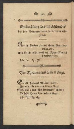 Beobachtung des Wohlstandes bey dem Betrauten eines verstorbnen Ehegatten