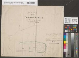 Giershagen (Marsberg), Hudebefreiung des Forstdistrikts Schafbruch, Brouillonkarte