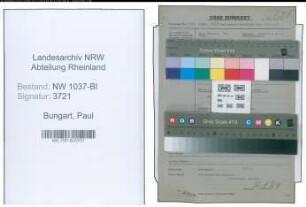 Entnazifizierung Paul Bungart , geb. 11.11.1898 (Einkaeufer)
