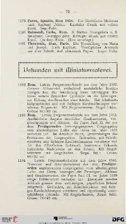 Urkunden mit Miniaturmalerei (Nr. 1182-1192)