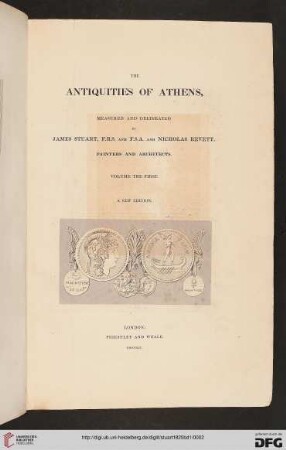 Band 1: The antiquities of Athens