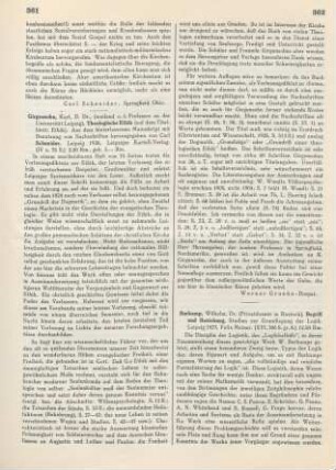 361-362 [Rezension] Girgensohn, Karl, Theologische Ethik