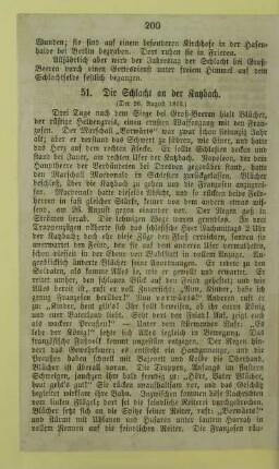 51. Die Schlacht an der Katzbach