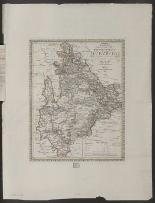 Charte von dem Grosherzogthume Würzburg