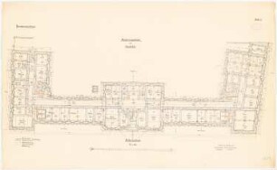 Regierungsgebäude, Osnabrück: Grundriss Keller 1:100