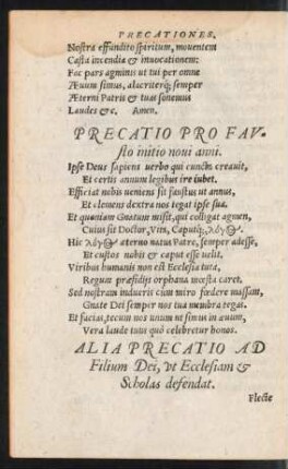Alia Precatio Ad Filium Dei, ut Ecclesiam et Scholas defendat.