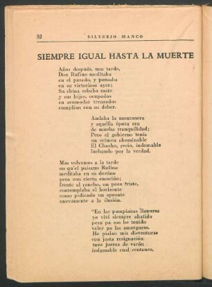 Siempre igual hasta la muerte