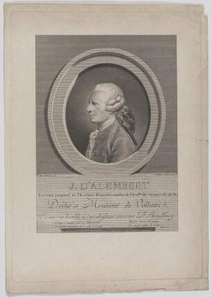Bildnis des Jean Le Rond d' Alembert