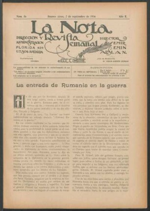 La entrada de Rumania en la guerra