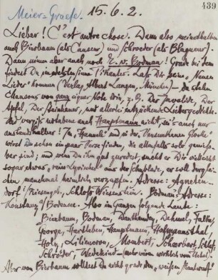Brief an Julius Meier-Graefe