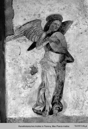 Die Verkündigung an Maria mit musizierenden Engeln