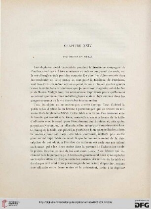Chapitre XXIV: Des objets en métal