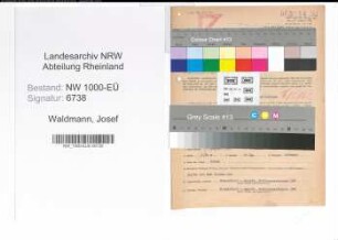 Entnazifizierung Josef Waldmann, geb. 07.08.1899 (Arbeiter)