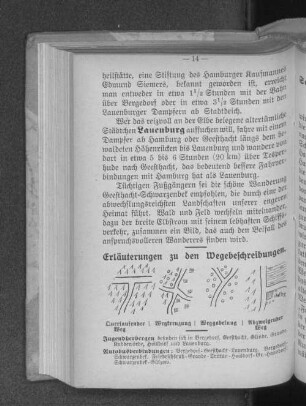 Erläuterungen zu den Wegbeschreibungen.