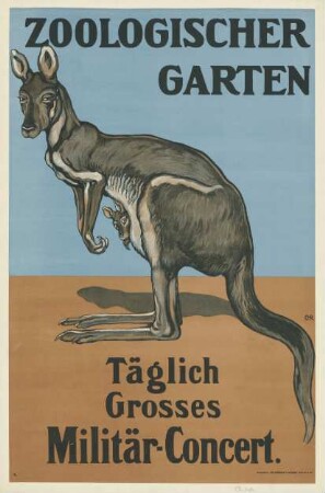 Zoologischer Garten täglich großes Militär- Concert