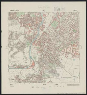 7 : Gemarkungen Dresden Plauen, Altstadt II, Löbtau, Dölzschen, Coschütz, Naußlitz, Räcknitz, Kleinpestitz, 1969 : 7 : Gemarkungen Dresden Plauen, Altstadt II, Löbtau, Dölzschen, Coschütz, Naußlitz, Räcknitz, Kleinpestitz. - 15. Aufl. - [Dresden : Stadtvermessungsamt], 1969. - 1 Kt. : mehrfarb.
