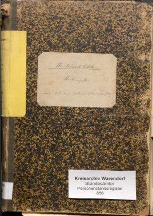 Sterberegister des Standesamtes Oelde von 1889 (Urkunden-Nr. 1-132)