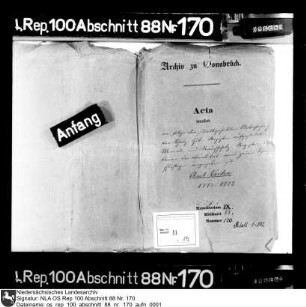 Monats- und Rauchschatzregister des Amts Vörden (mit Nachträgen bis ca. 1800)
