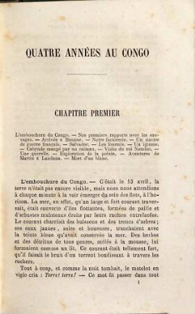Quatre années au Congo