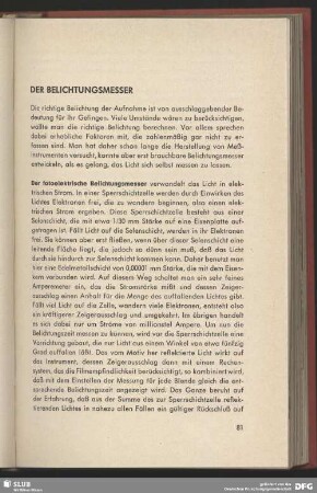 Der Belichtungsmesser