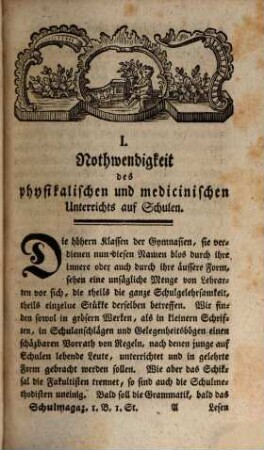 Magazin für Schulen und die Erziehung überhaupt. 1. 1766/67 (1767)