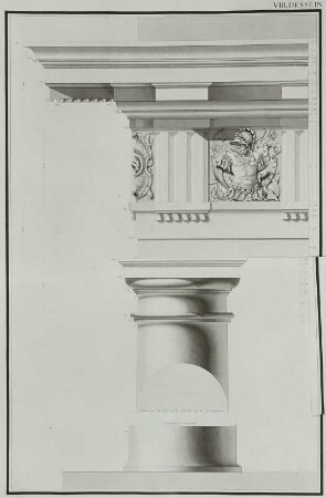 Artikel die architektonische Kunstlehre betreffend : Bodt, Jean de, Säulenordnungen, Zeichn., 18. Jh.
