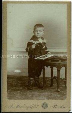 Junge im Matrosenanzug, Carte de Visite