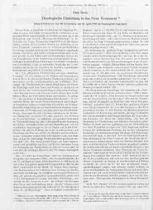 195 - 202 Theologische Einleitung in das Neue Testament