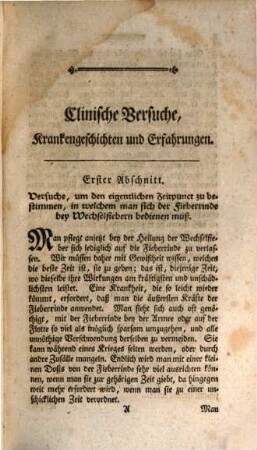 Franz Home, der Arzneykunst Doctors, Königlich englischen Leibarztes ... Clinische Versuche, Krankengeschichten und Leichenöffnungen : Aus dem Englischen übersetzt