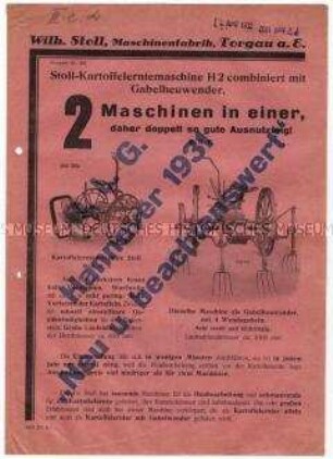 Kartoffelerntemaschine Modell H2