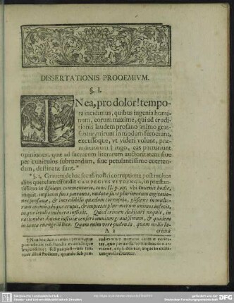Dissertationis Prooemium