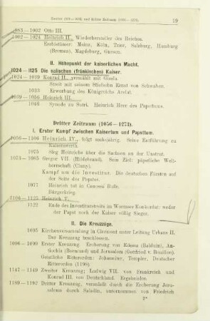Dritter Zeitraum (1056-1273)