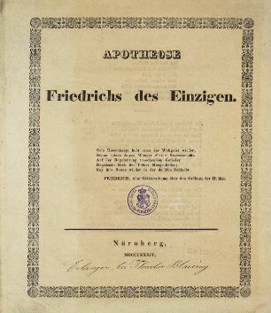 Apotheose Friedrichs des Einzigen