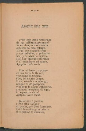 Agapito: date corte
