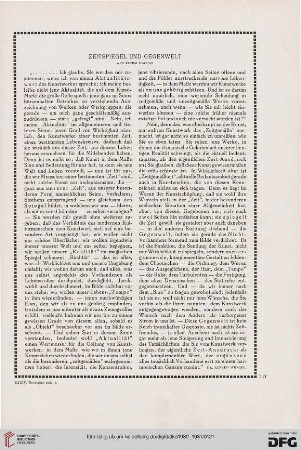 Zeitspiegel und Gegenwelt: aus einem Dialog