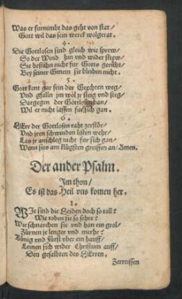 Der ander Psalm.