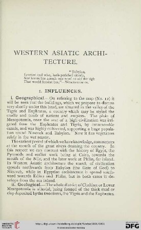 Western asiatic architecture