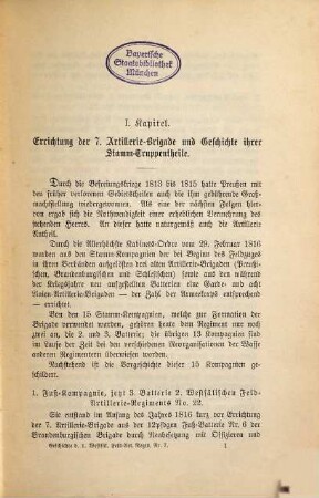 Geschichte des 1. westfälischen Feld-Artillerie-Regiments Nr. 7 : Auf dienstliche Veranlassung bearbeitet