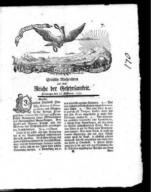 Februar, 1751. Siebentes Stück