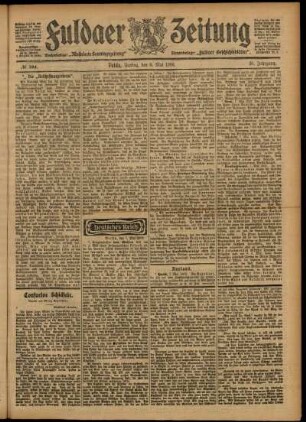 Ausgabe vom Freitag, den 08. Mai 1903.