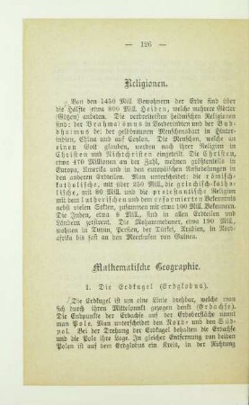 Mathematische Geographie