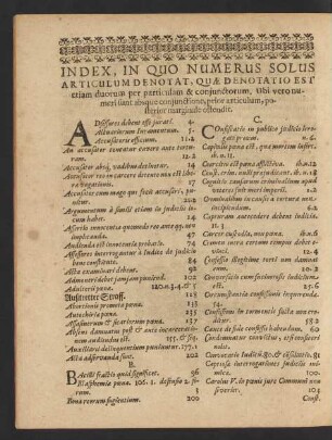Index, In Quo Numerus Solus Articulum Denotat, Quae Denotatio Est ...