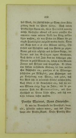 Pontifex Maximus, Roms Oberpriester