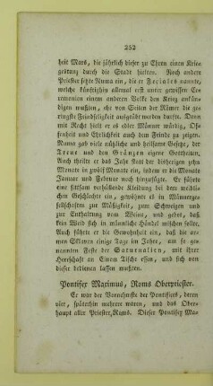 Pontifex Maximus, Roms Oberpriester